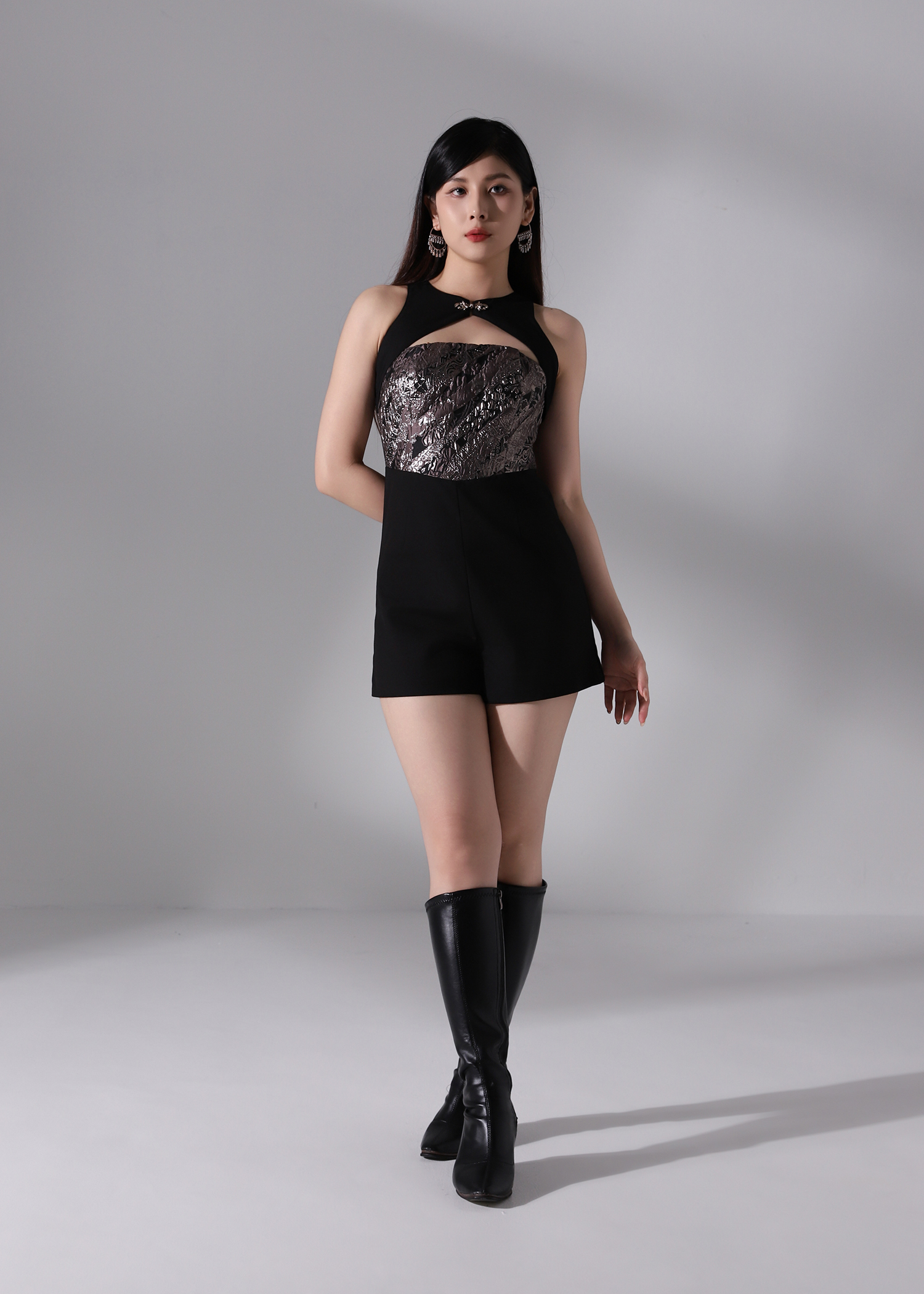 Fake Two Piece Jumpsuit AC654