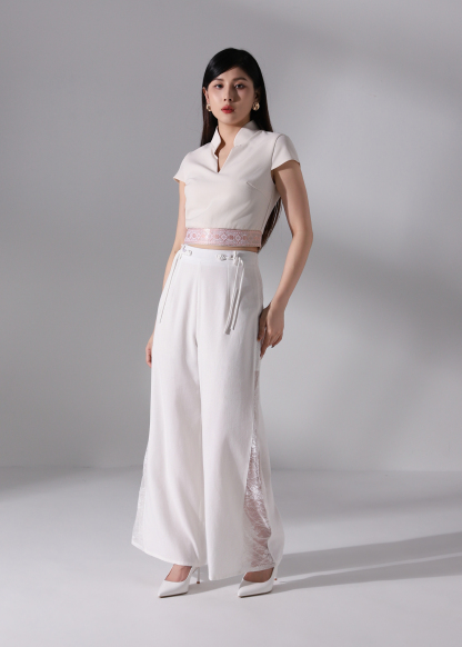 V Neck Collar Top AC648