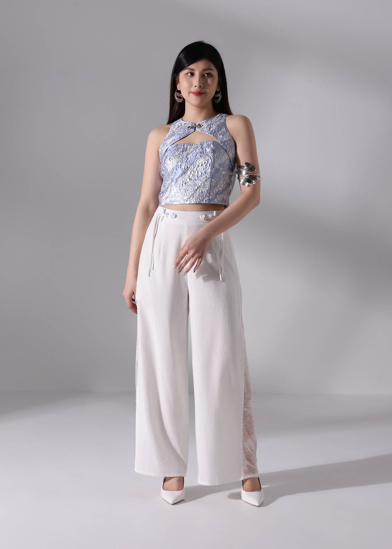 New Year Wear Lace Long Pants AC639