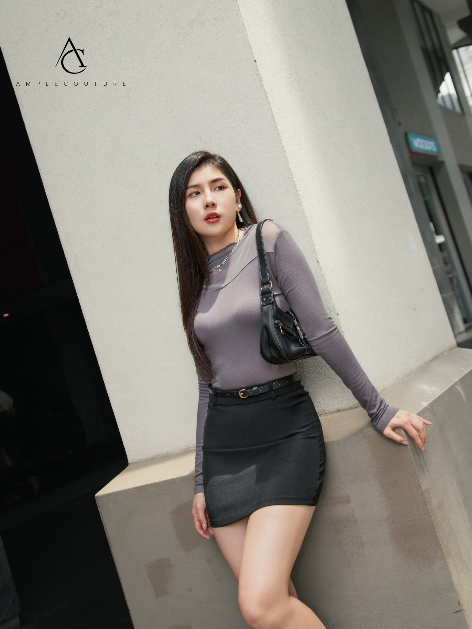 High Waist With Belt Skirt Pants 27344