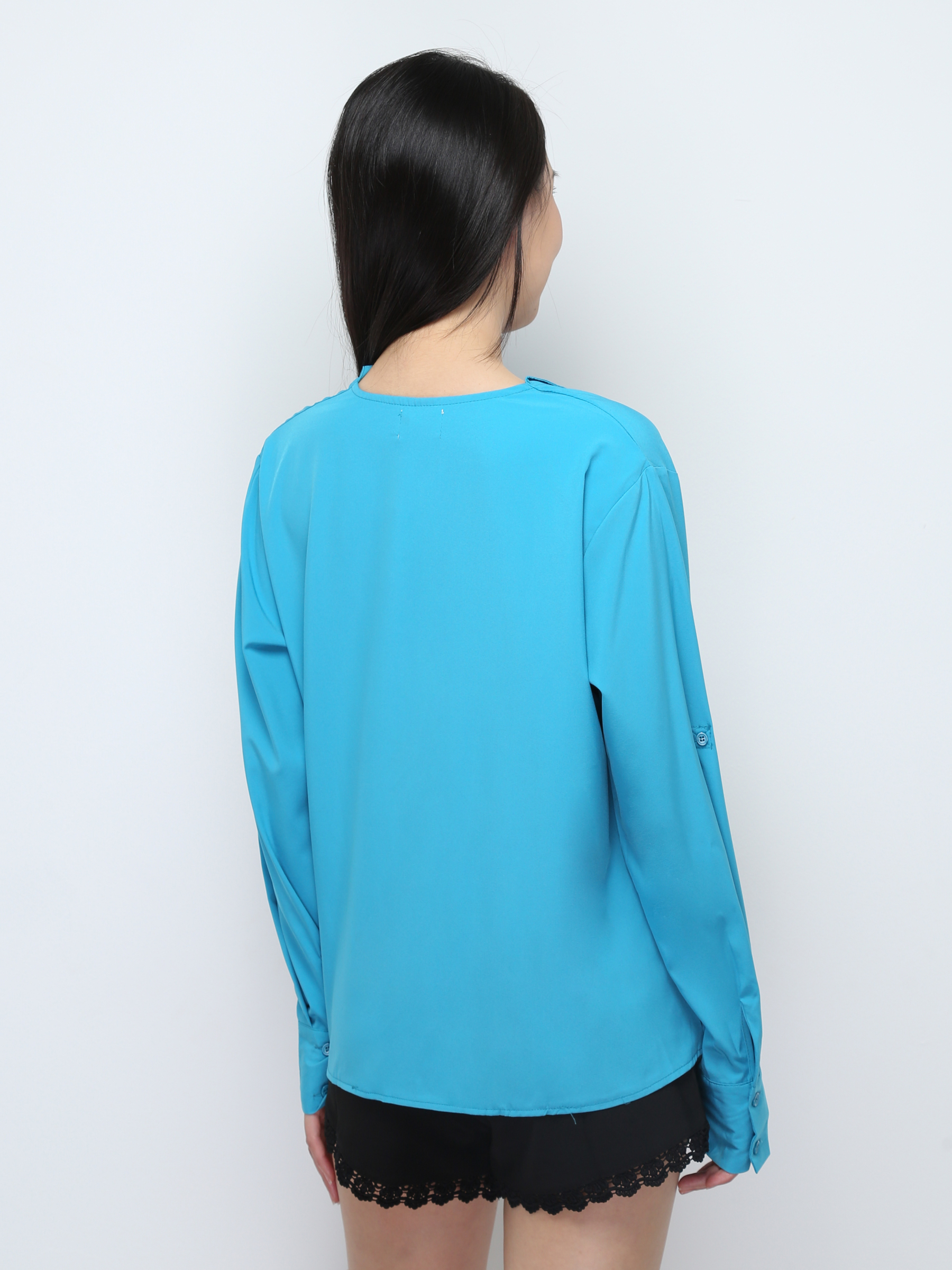 Collar Long Sleeve Blouse 28070