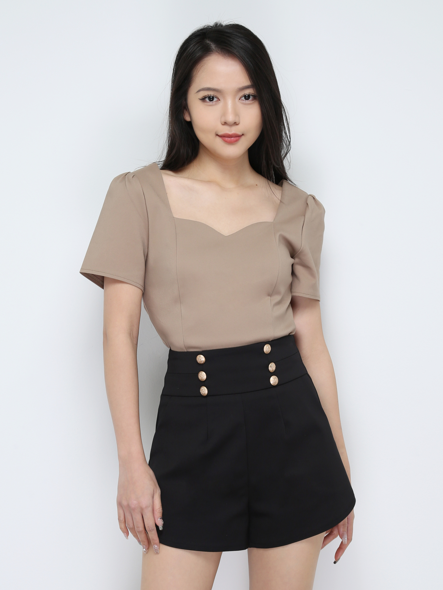 Sweetheart Neckline Top 28111