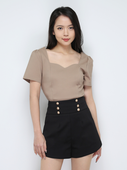 Sweetheart Neckline Top 28111