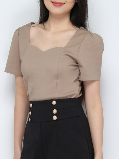 Sweetheart Neckline Top 28111