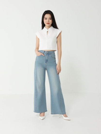 Cap Sleeve New Year Wear Top DJ097