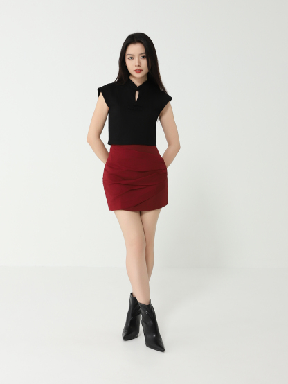 Cap Sleeve New Year Wear Top DJ097