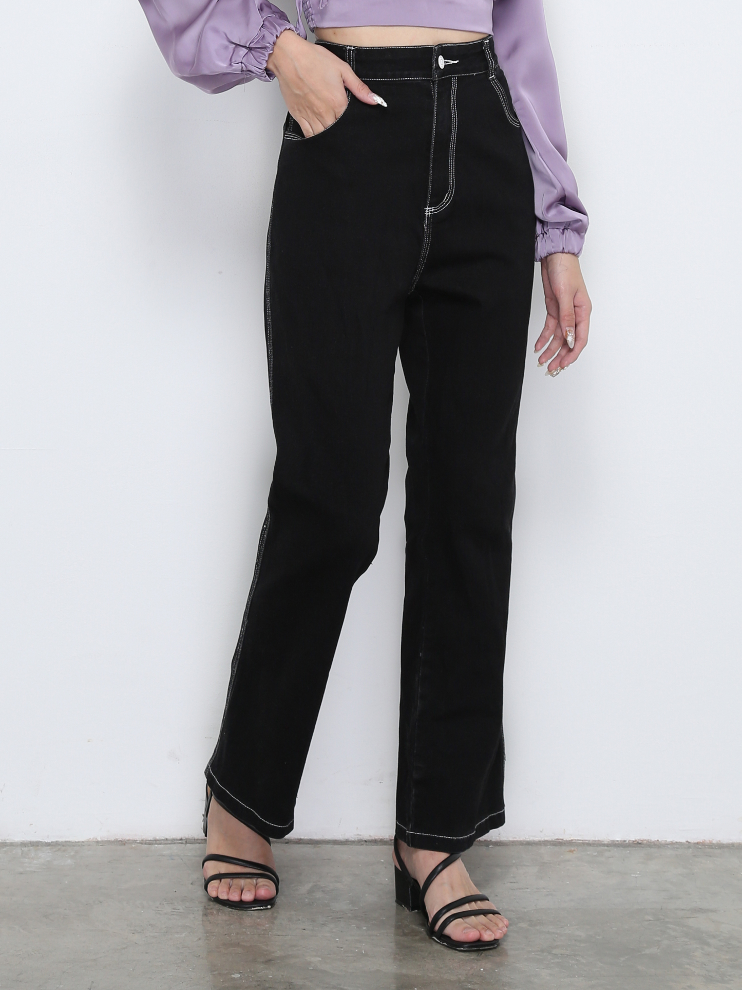 Denim Long Pants 28741