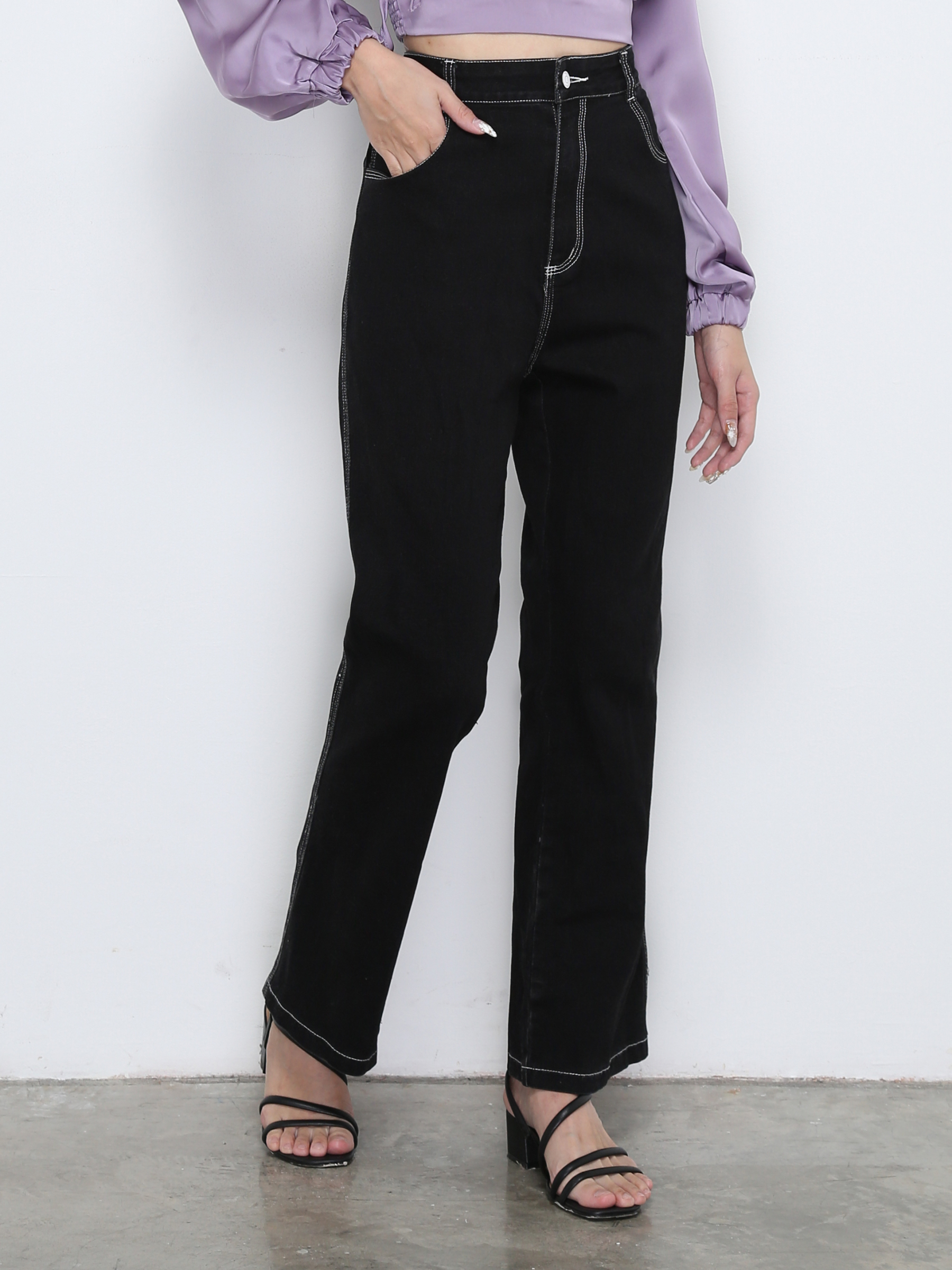 Denim Long Pants 28741