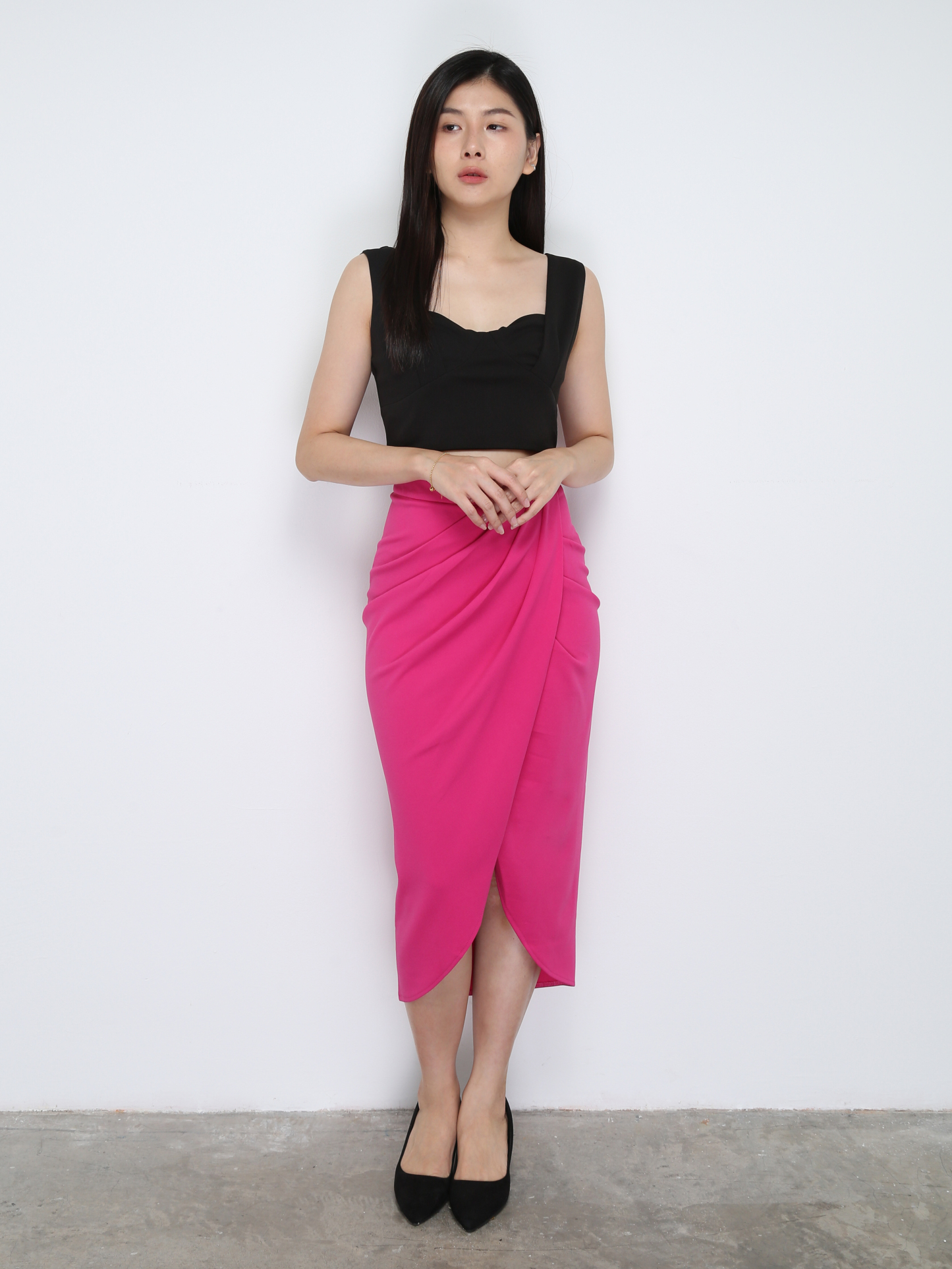 Pleated Long Skirt 28191