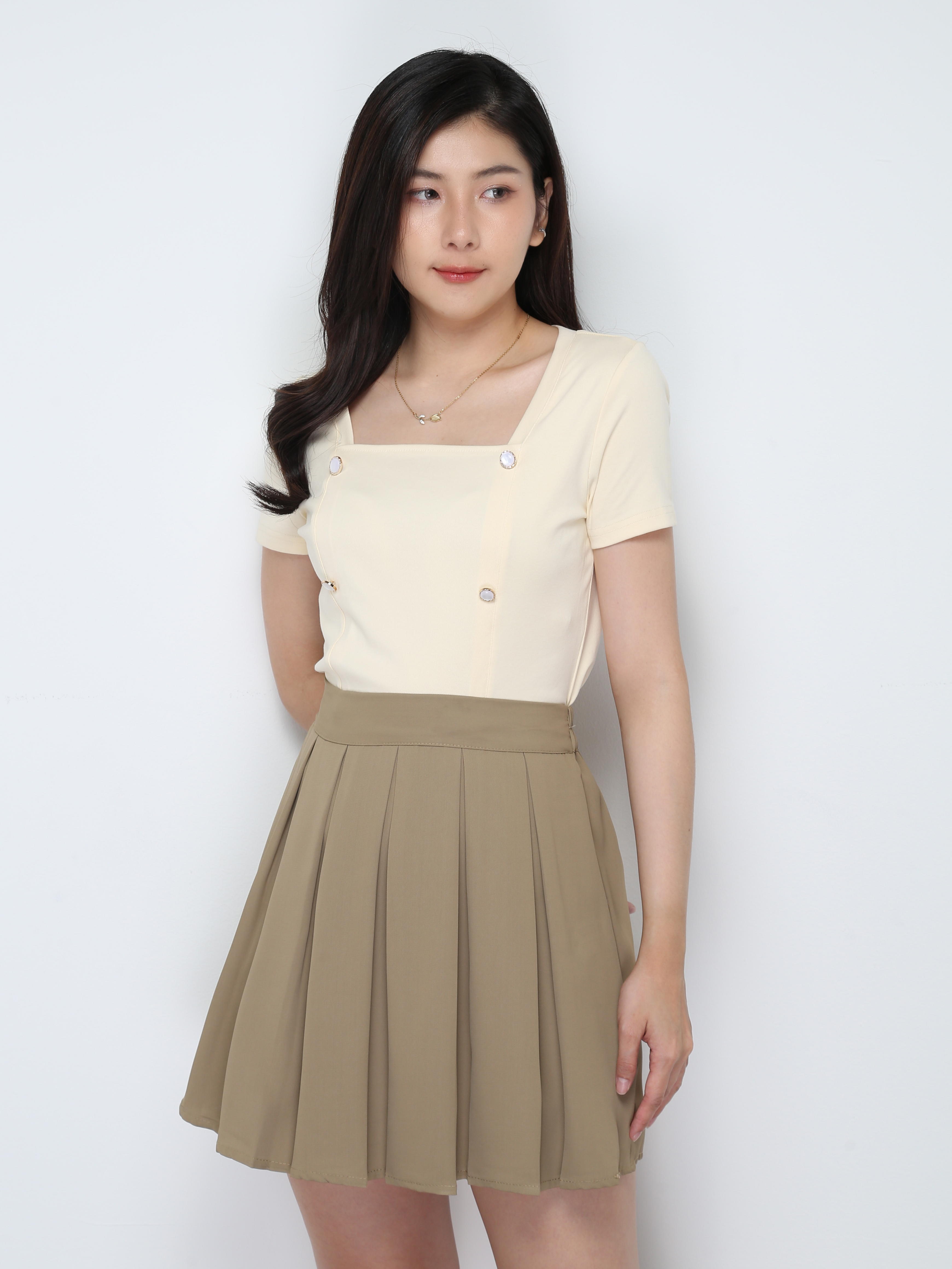 Front Decorative Button Top 28238