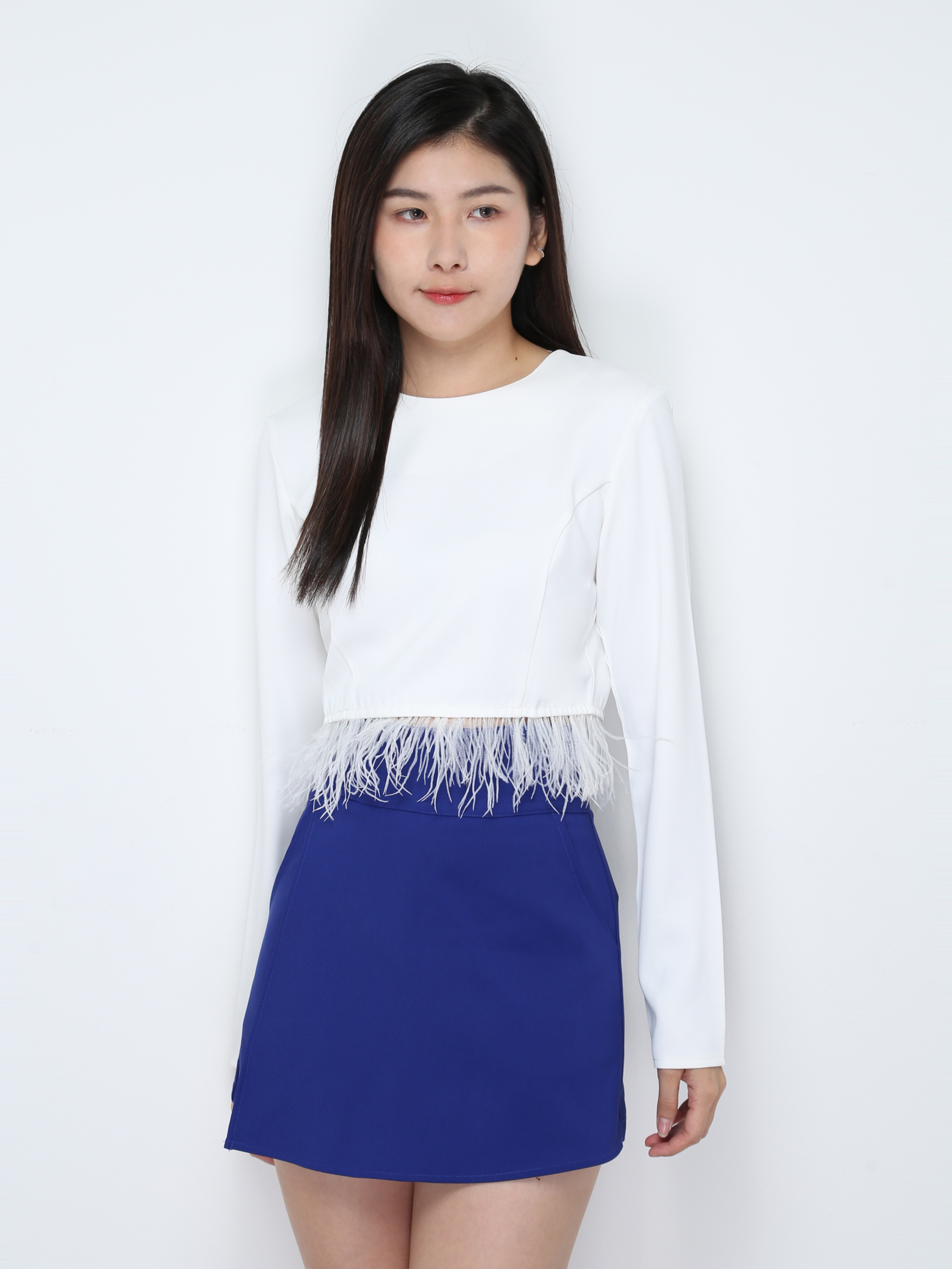 High Waist Side Pocket Wrap Skirt Pants 28291