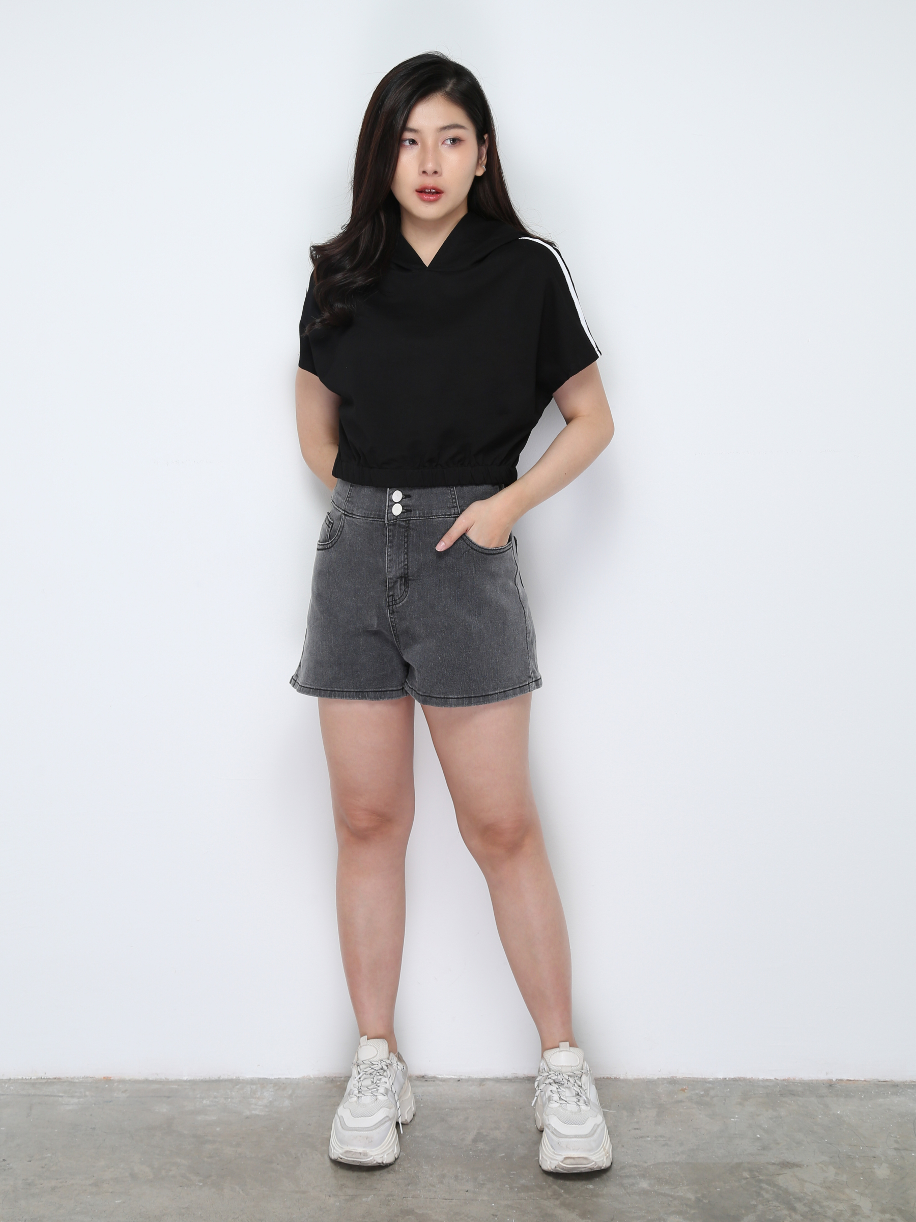 Cap Sleeve Waist Stretchable With Cap Top 28266