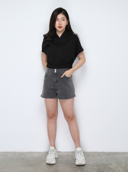 Cap Sleeve Waist Stretchable With Cap Top 28266