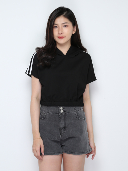 Cap Sleeve Waist Stretchable With Cap Top 28266