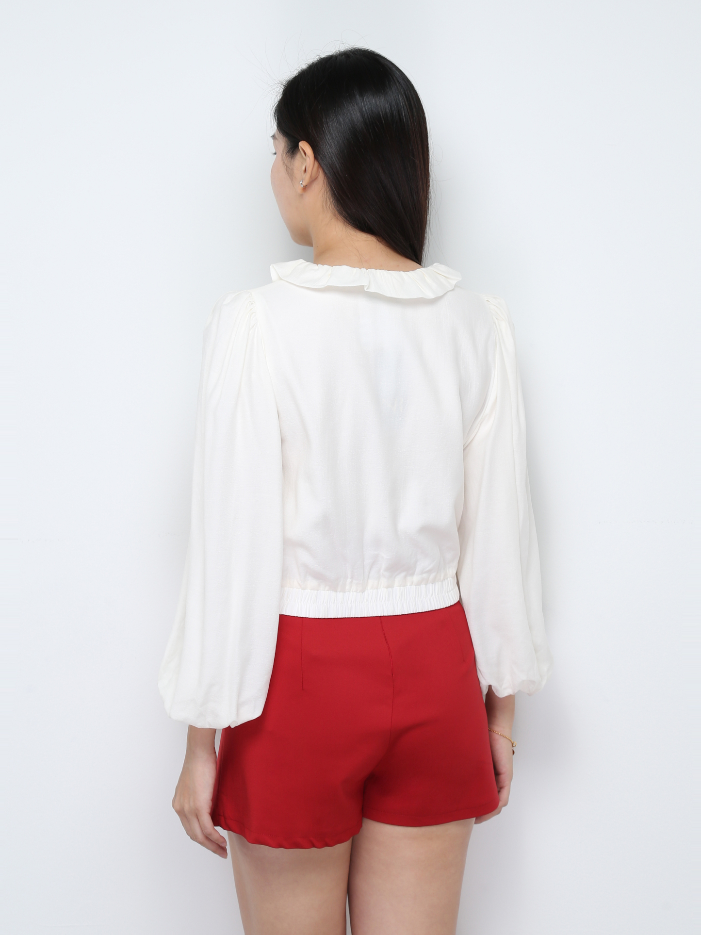 V Neck Ruffles Top 28277