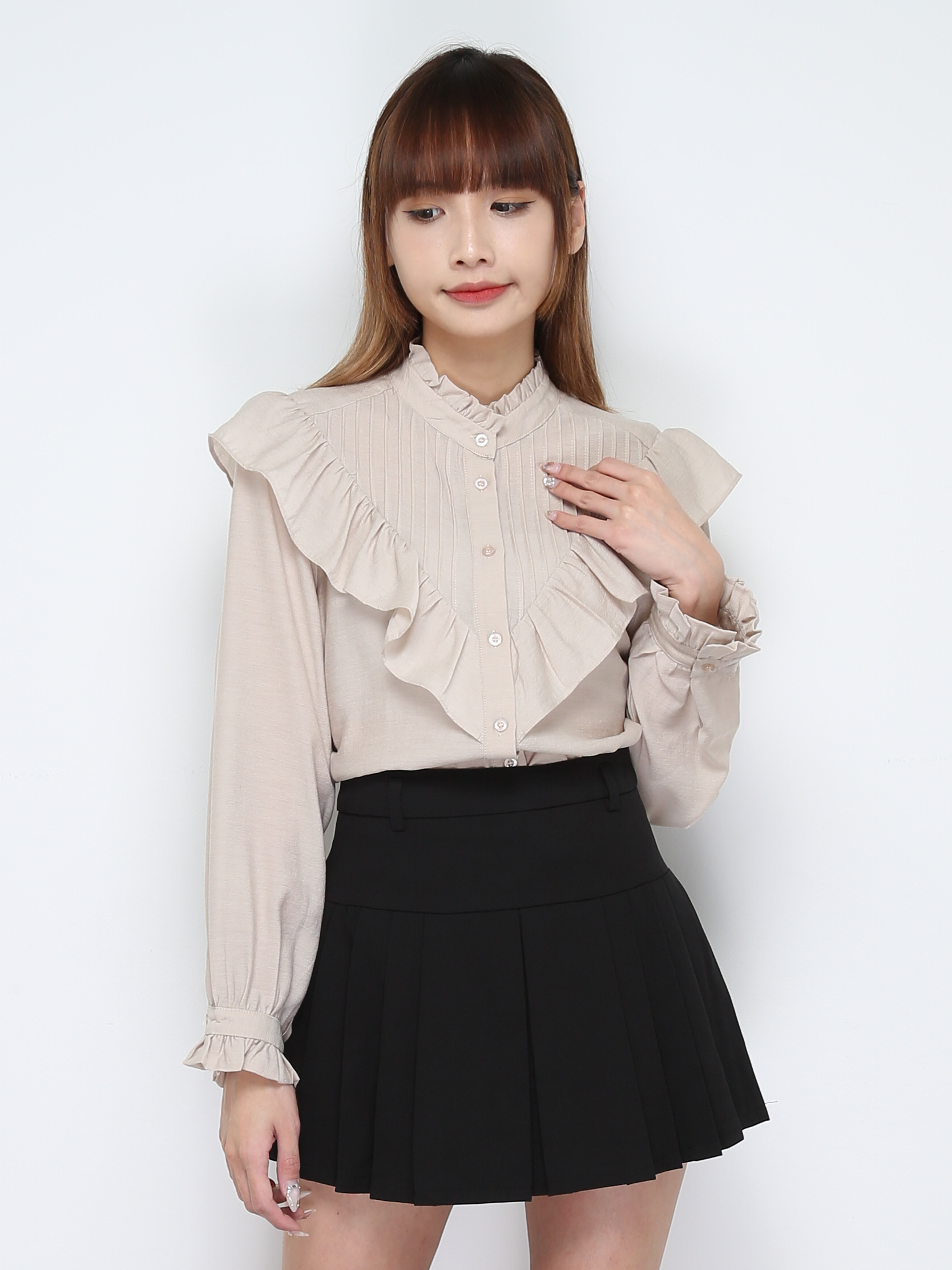 Ruffles Long Sleeve Blouse 28278