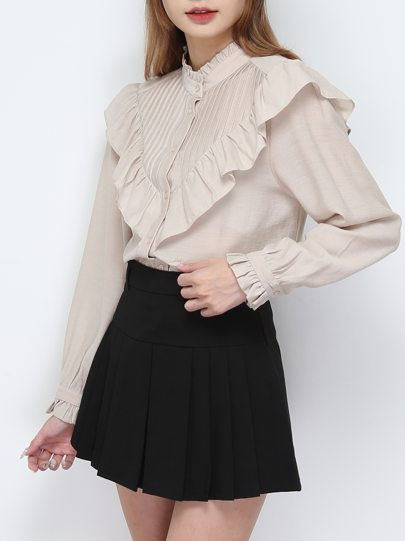 Ruffles Long Sleeve Blouse 28278