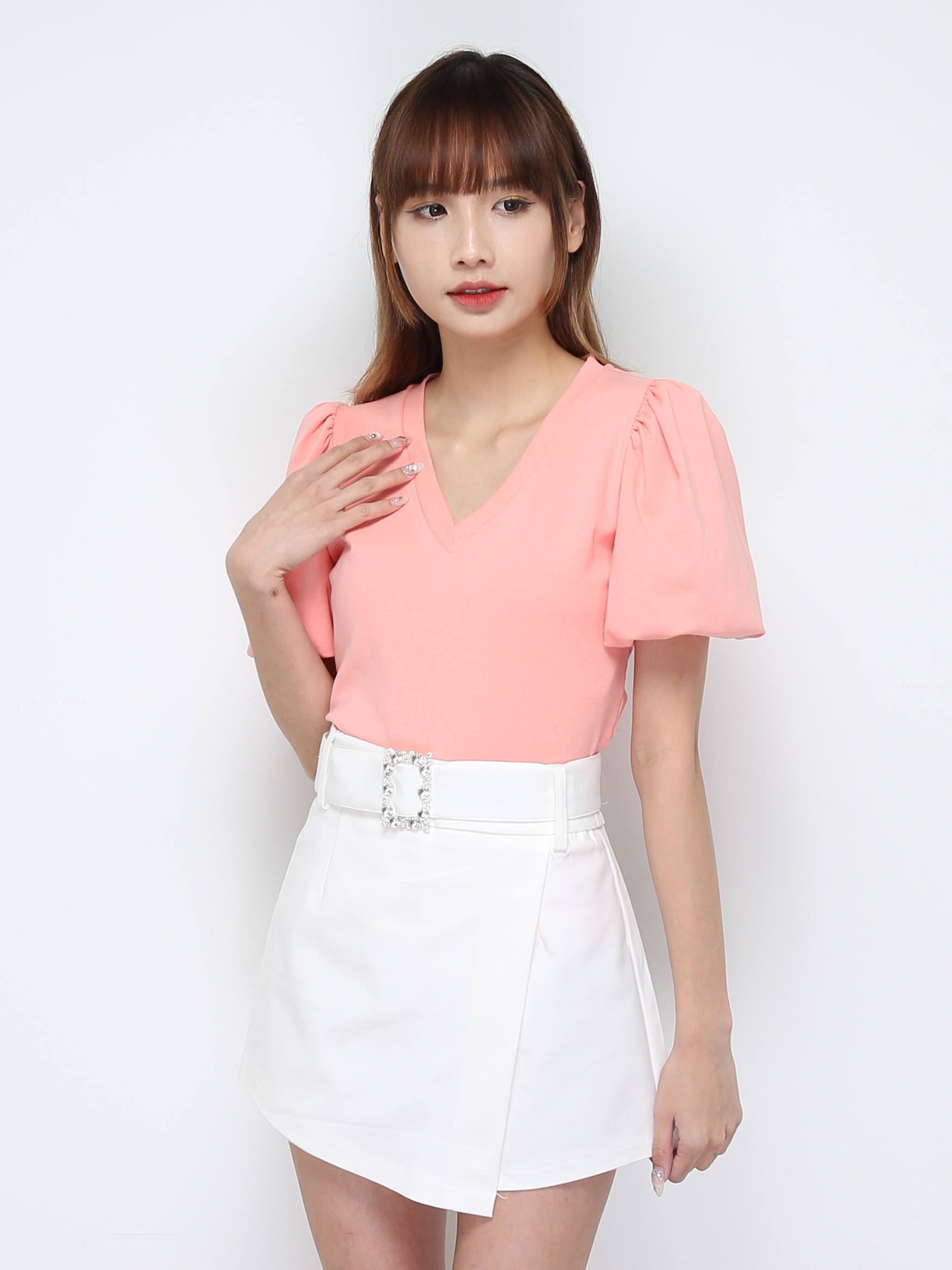Short Pant With Decorative Belt 29608