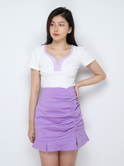 High Waist Pleated Skirt 28298