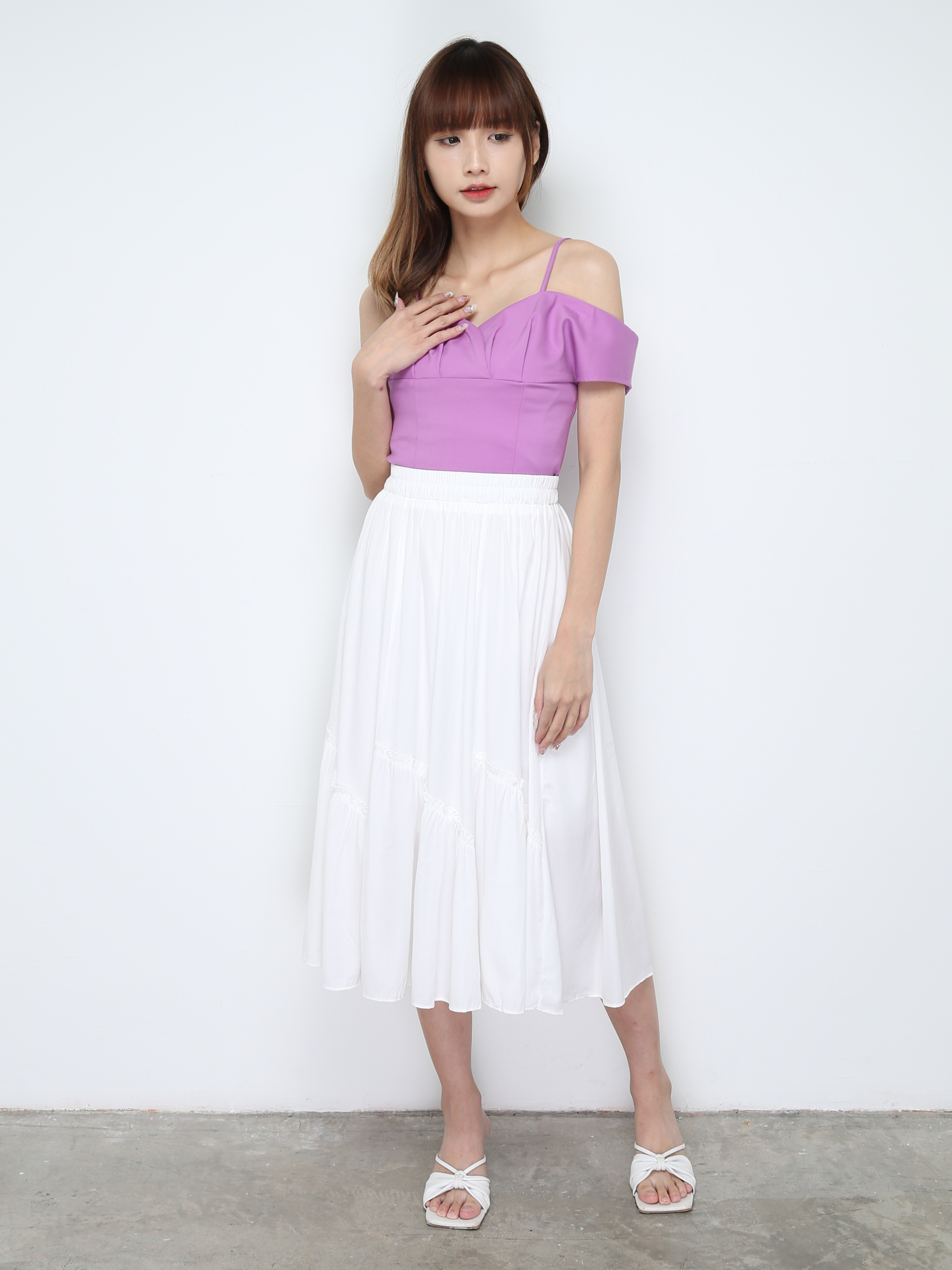 Off Shoulder With Strap Top 28309