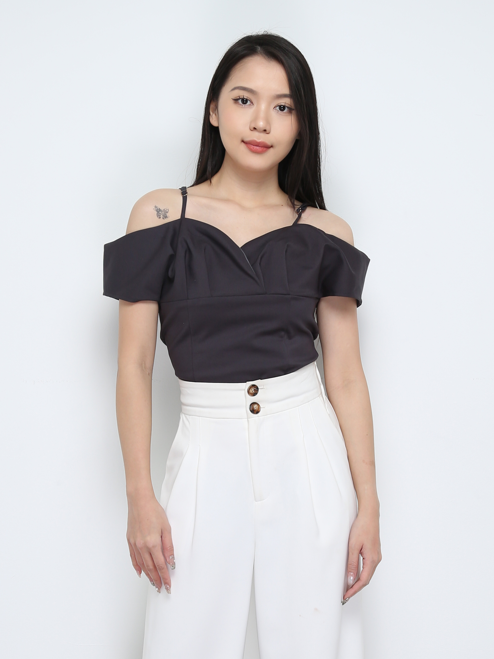 Off Shoulder With Strap Top 28309