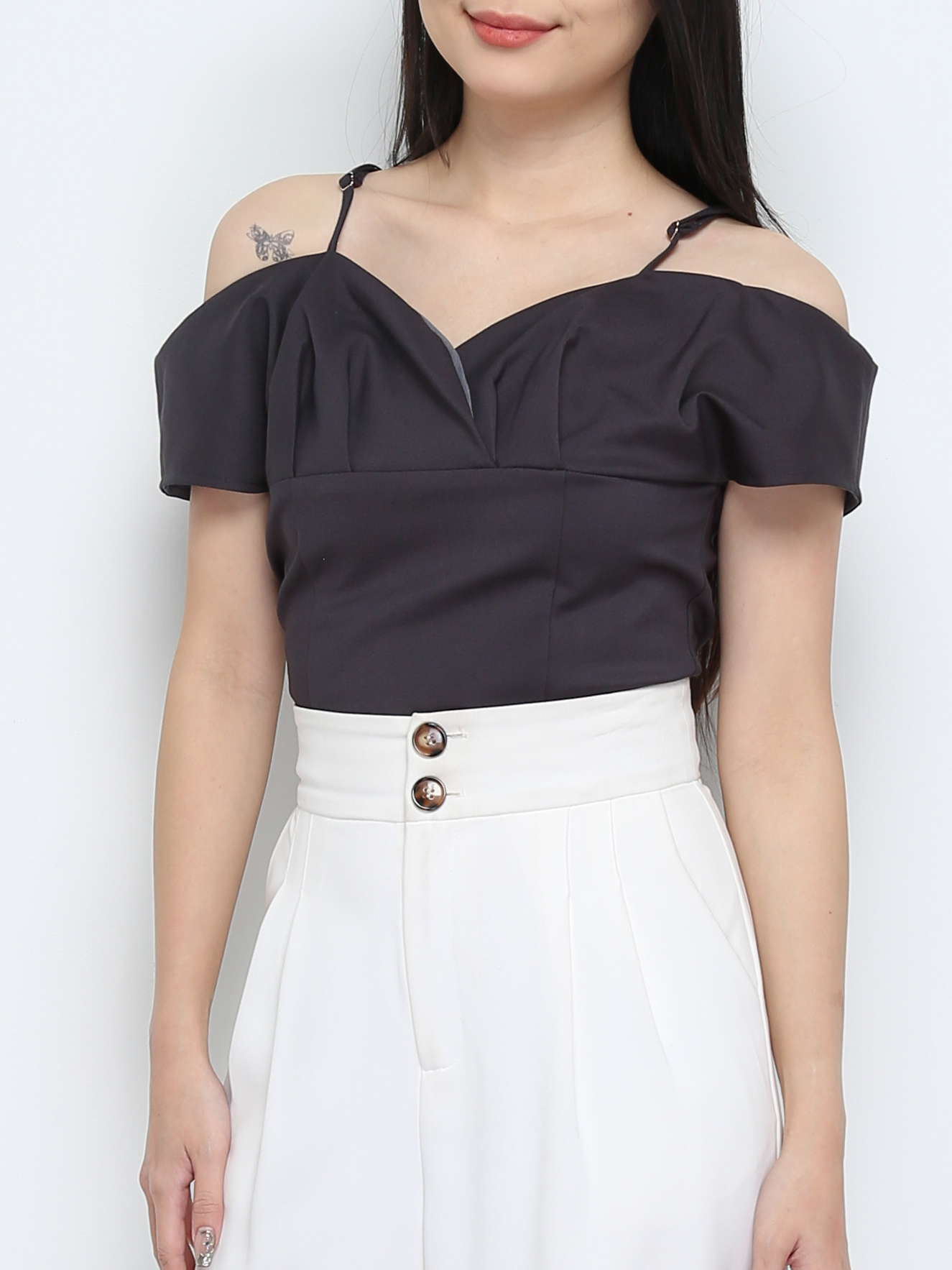 Off Shoulder With Strap Top 28309