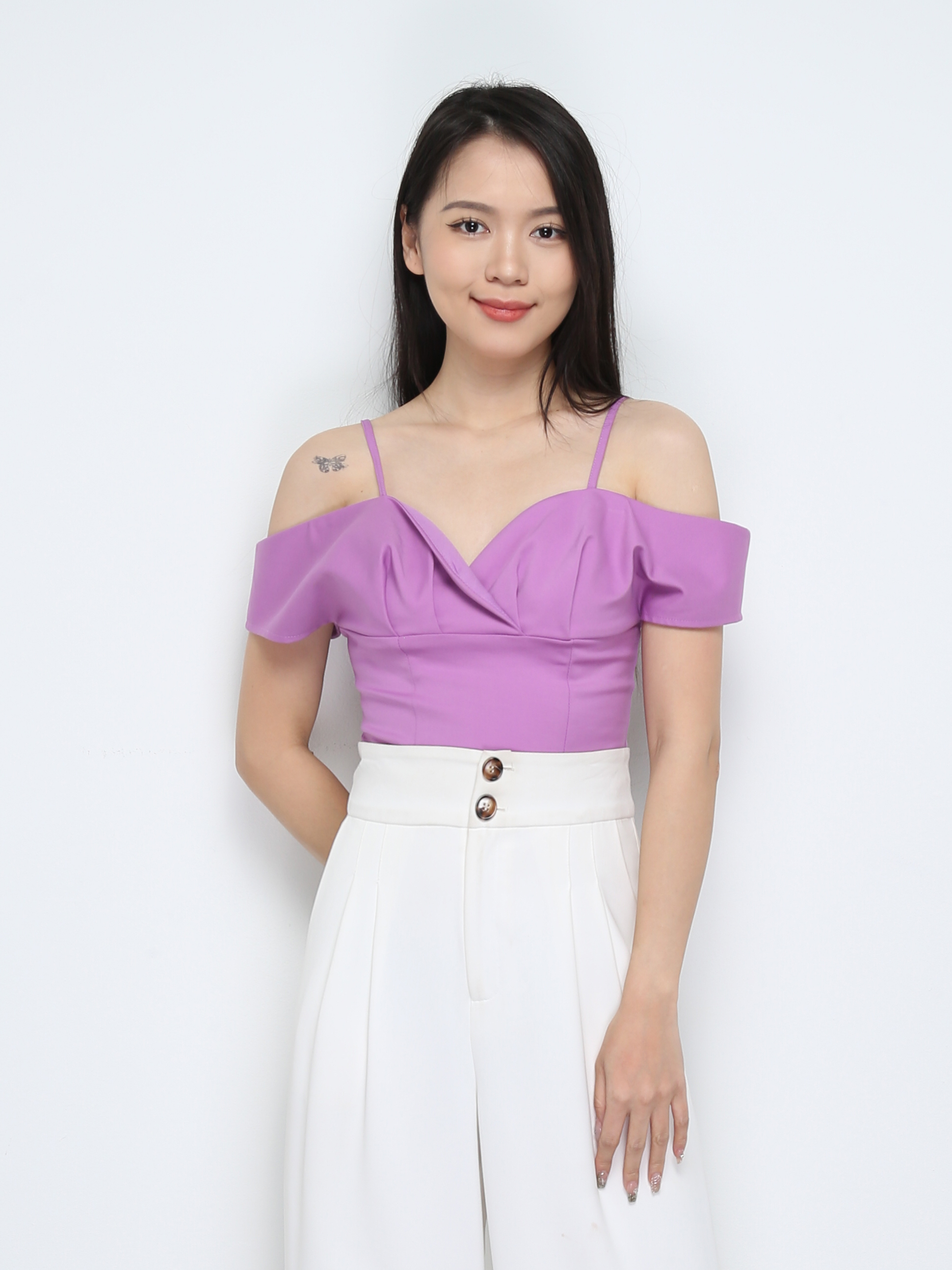 Off Shoulder With Strap Top 28309