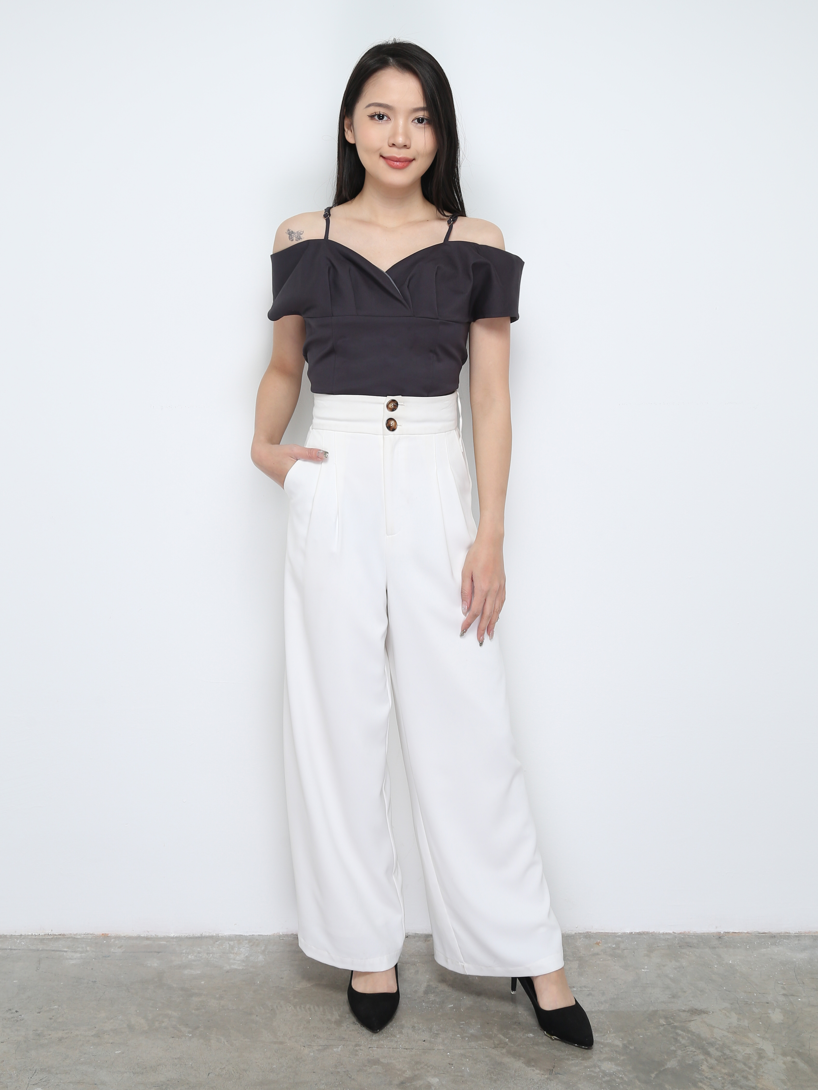 Off Shoulder With Strap Top 28309