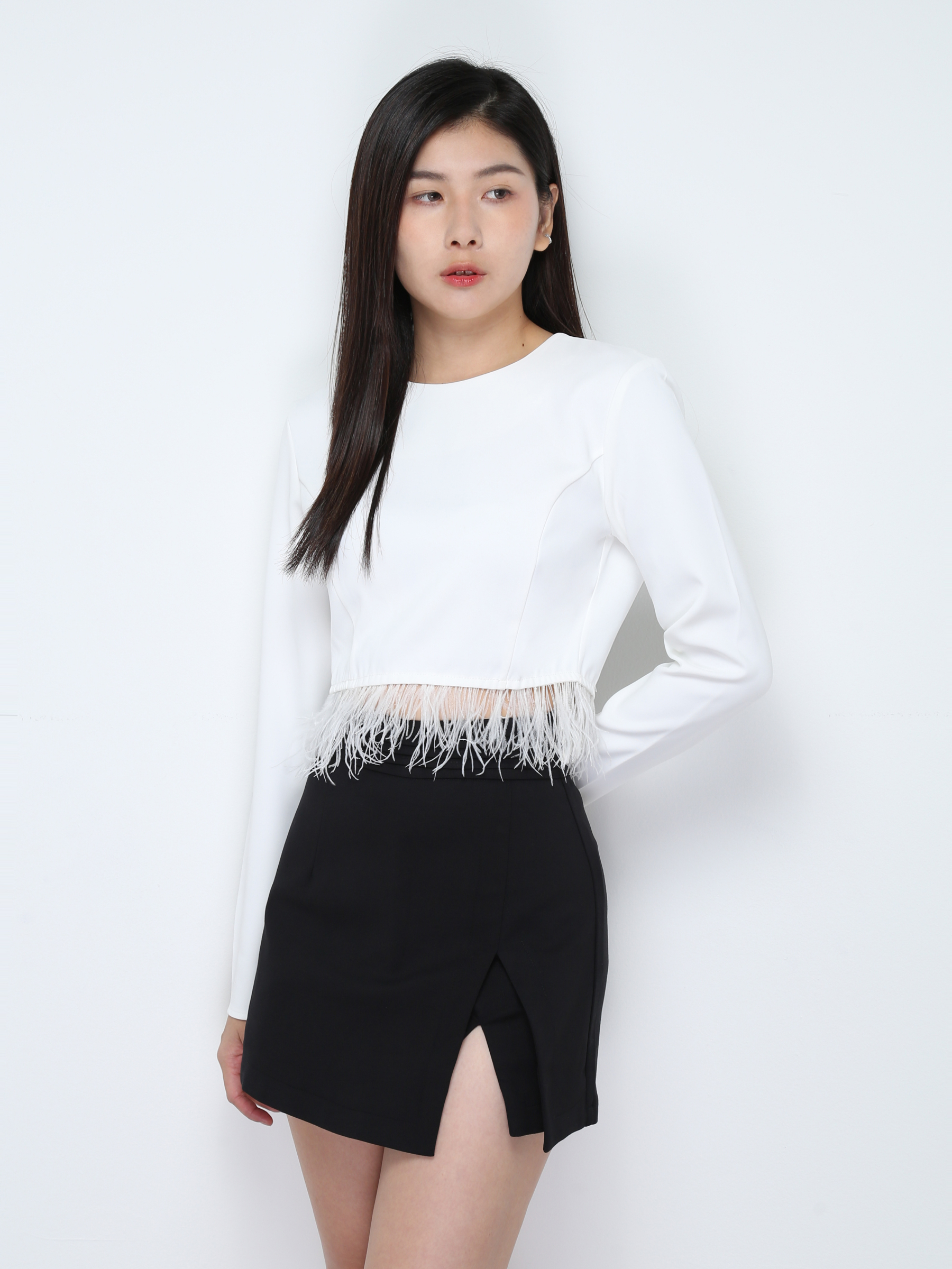 Long Sleeve Tassel Top 28336