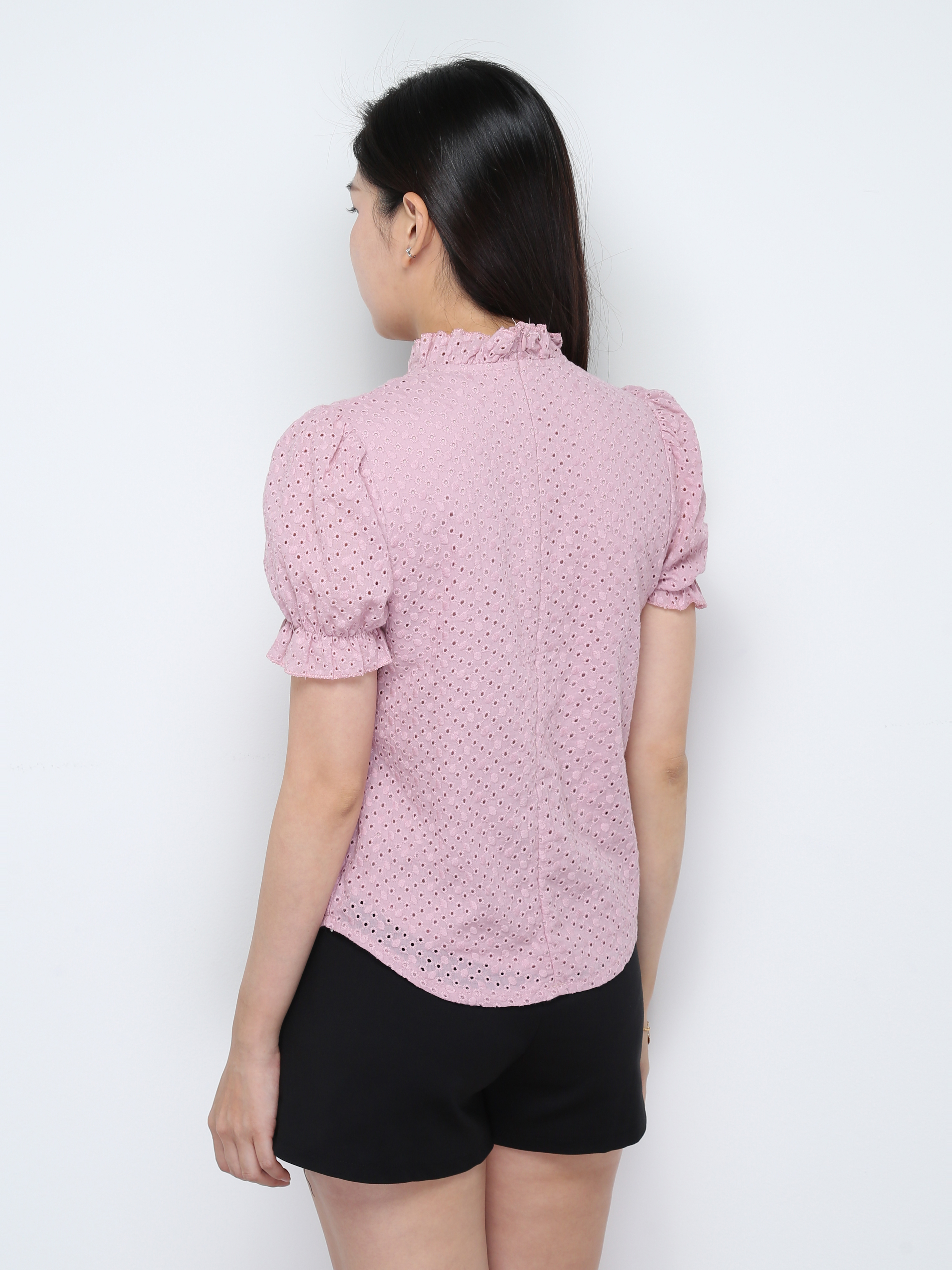 High Waist Pleated With Split Skirt Pants 28734