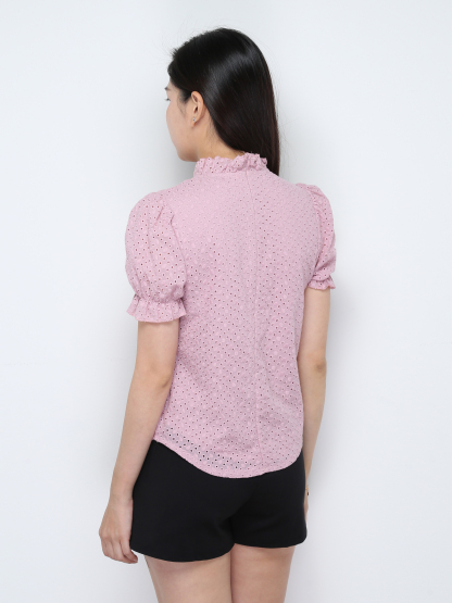 High Waist Pleated With Split Skirt Pants 28734