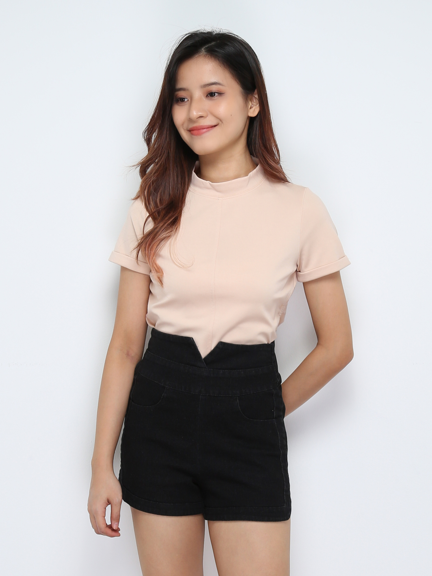 Denim Back Zip Skirt Pant 28375