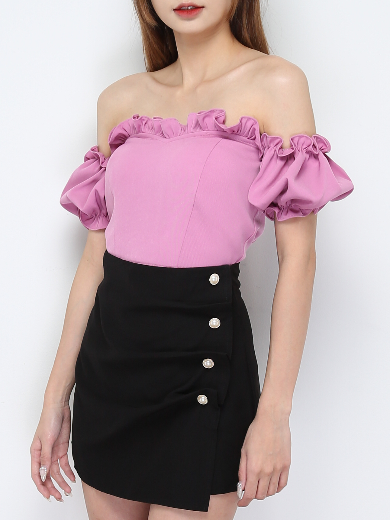 Short Sleeve Off Shoulder Top 28376