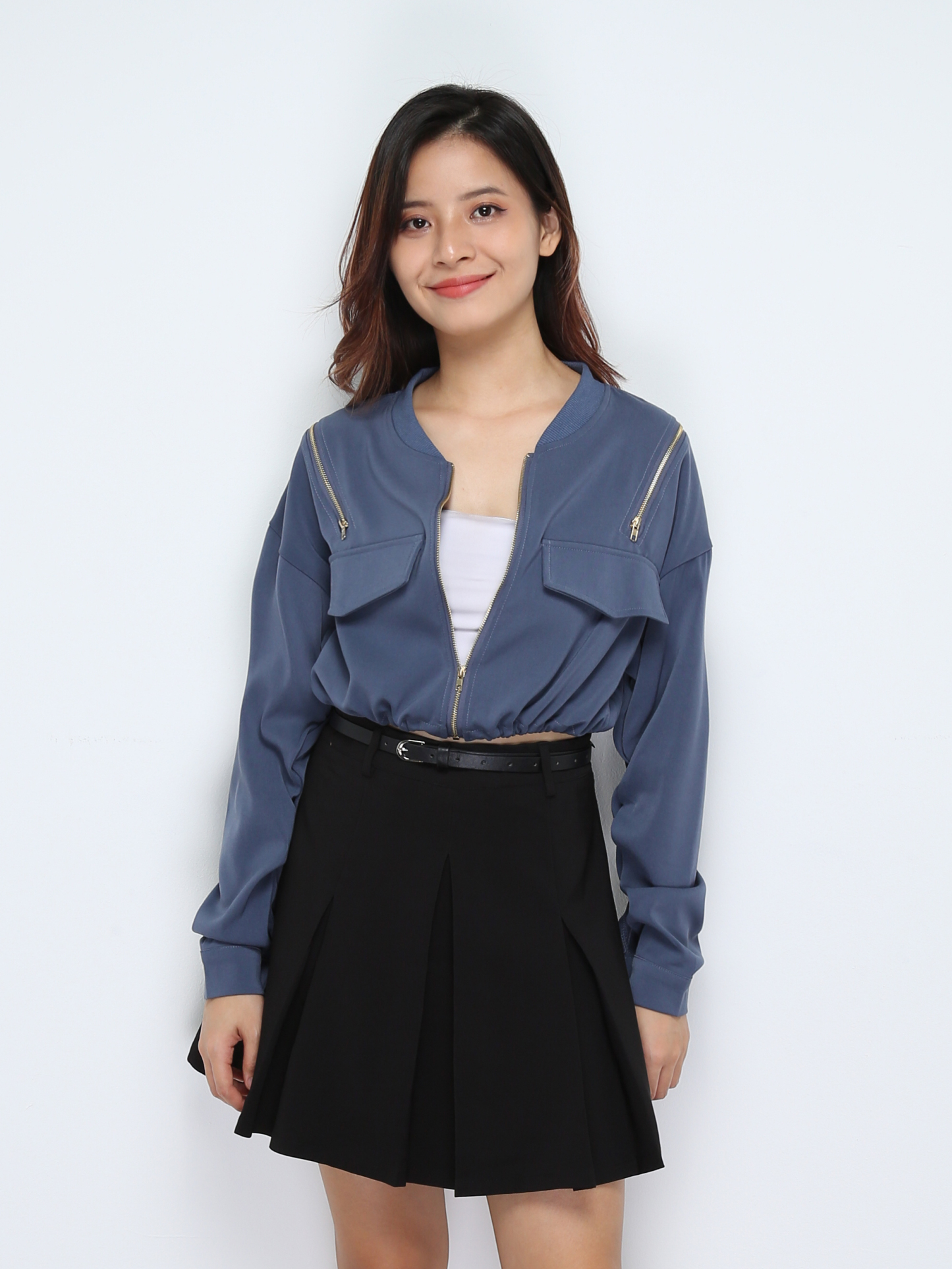 Long Sleeve Front Zip Top 28377