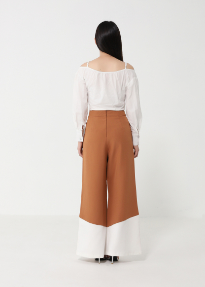 Back Zip Pleated Long Pant 28390