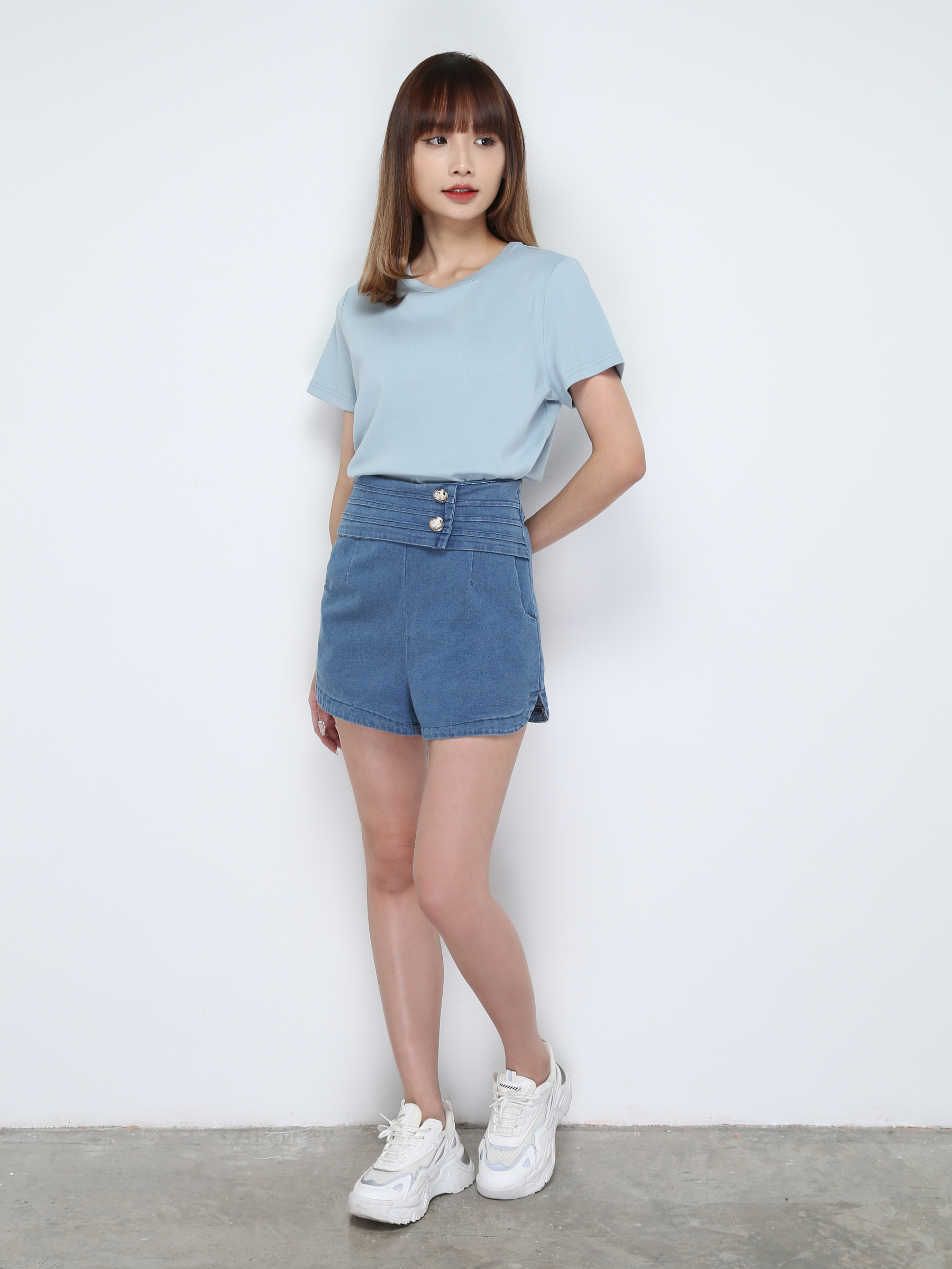Denim Short Pants 28472