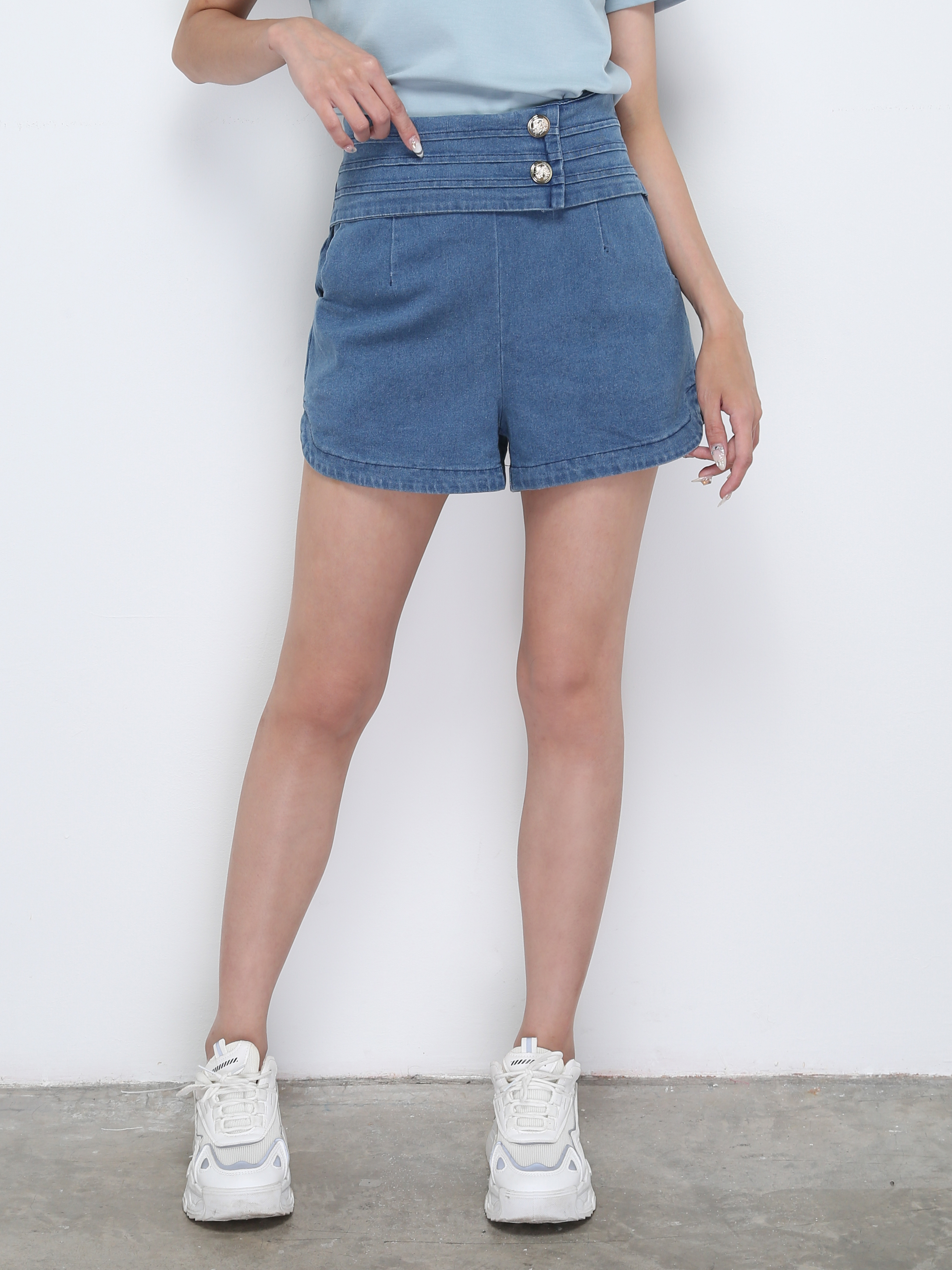 Denim Short Pants 28472