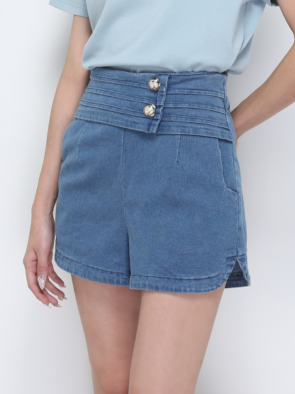 Denim Short Pants 28472