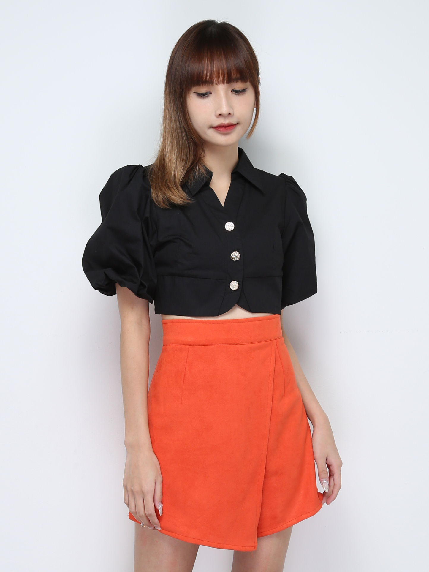 High Waist Wrap Skirt pants 28718