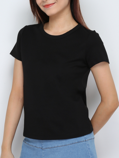 Short Sleeve Plain Top 28493