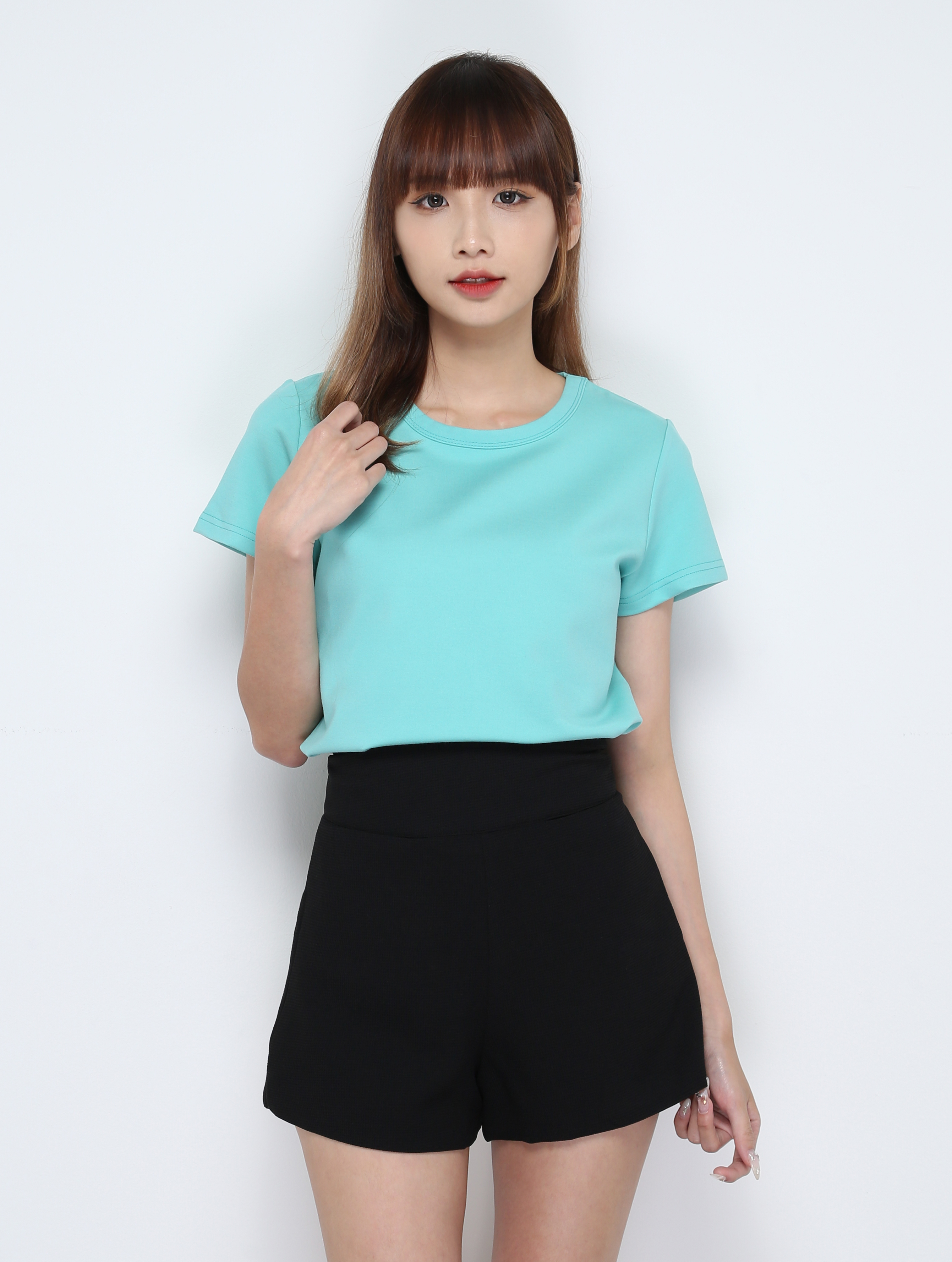 Short Sleeve Plain Top 28493