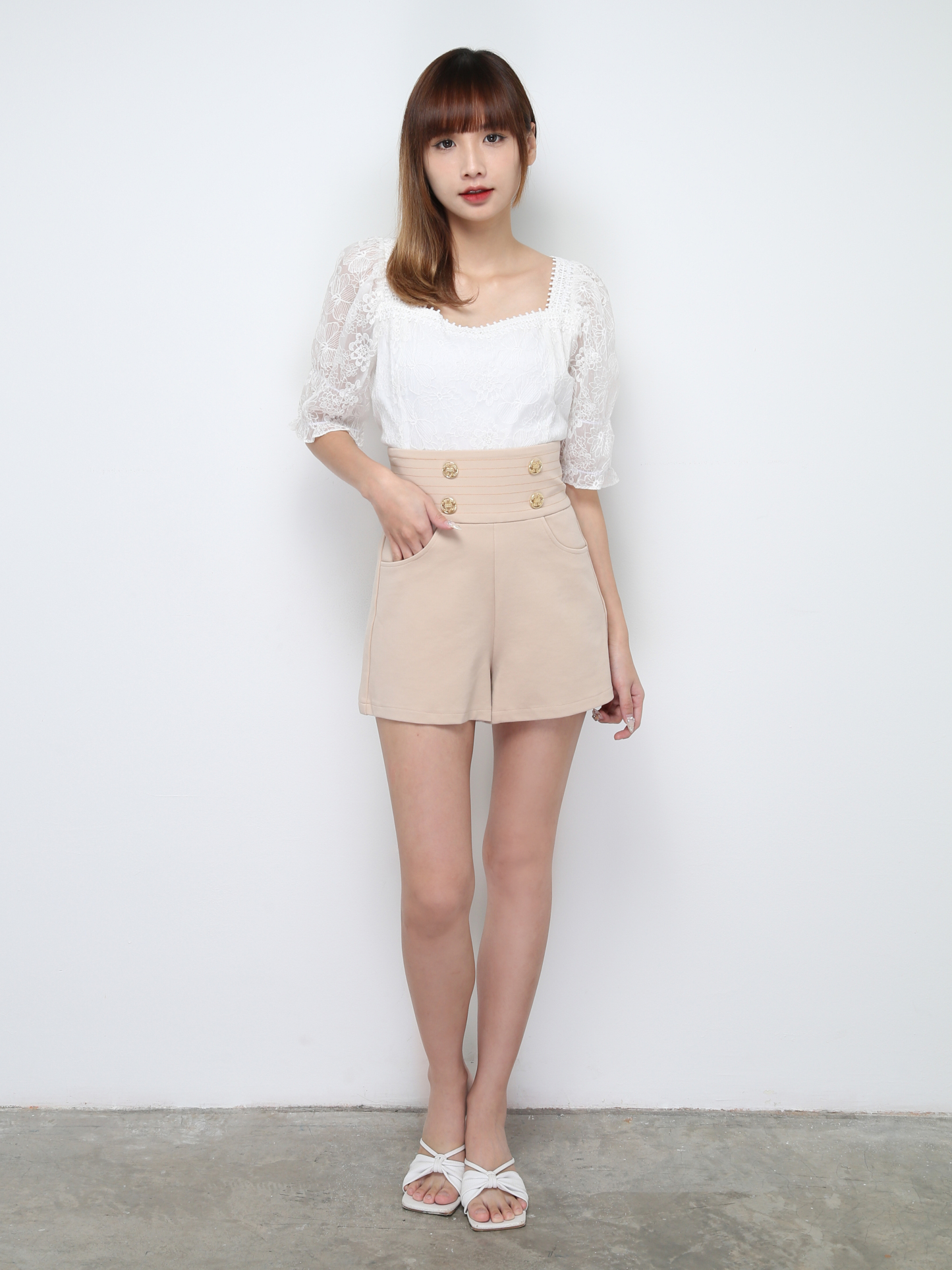 Lace Square Neck Top 28497