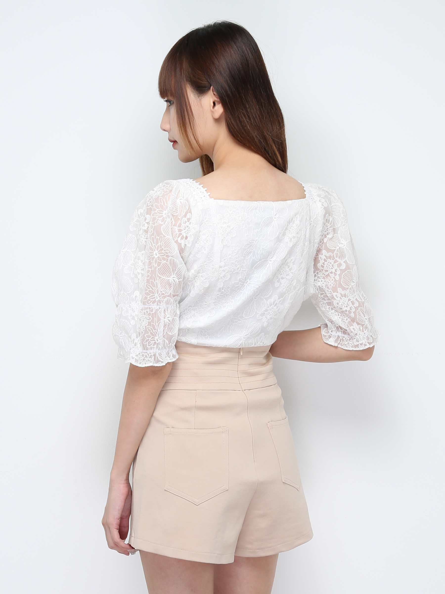 Lace Square Neck Top 28497