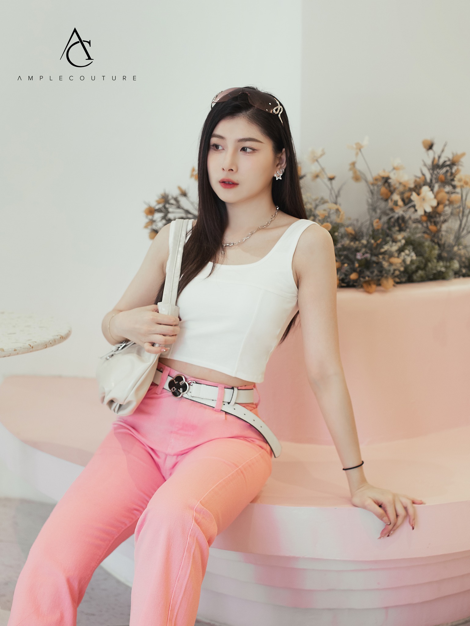 Denim Front Button And Pocket Long Pant 28558