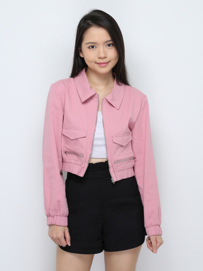 High Waist Side Pocket Short pants 28539