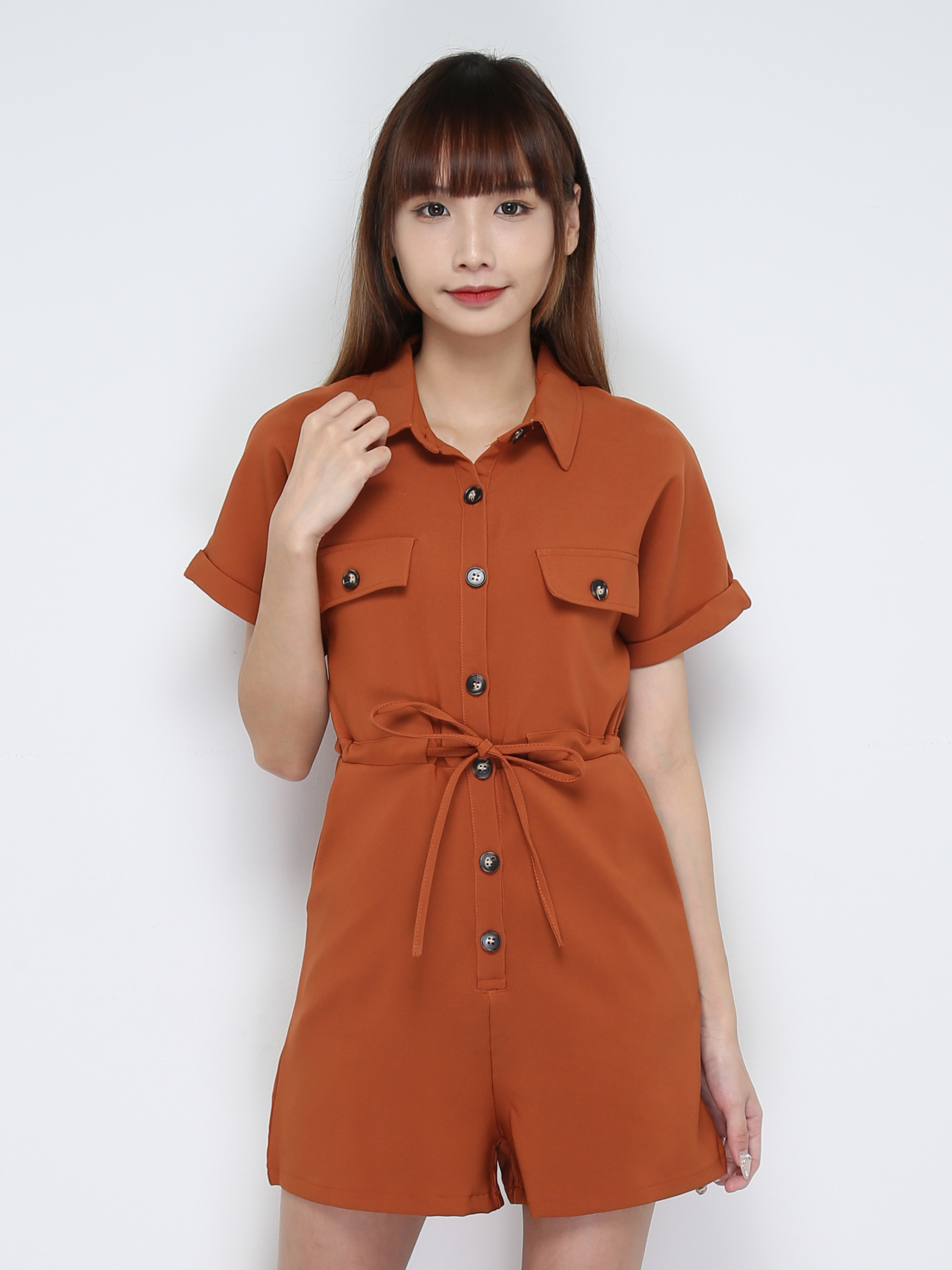 Waist Drawstring Jumpsuit 28599