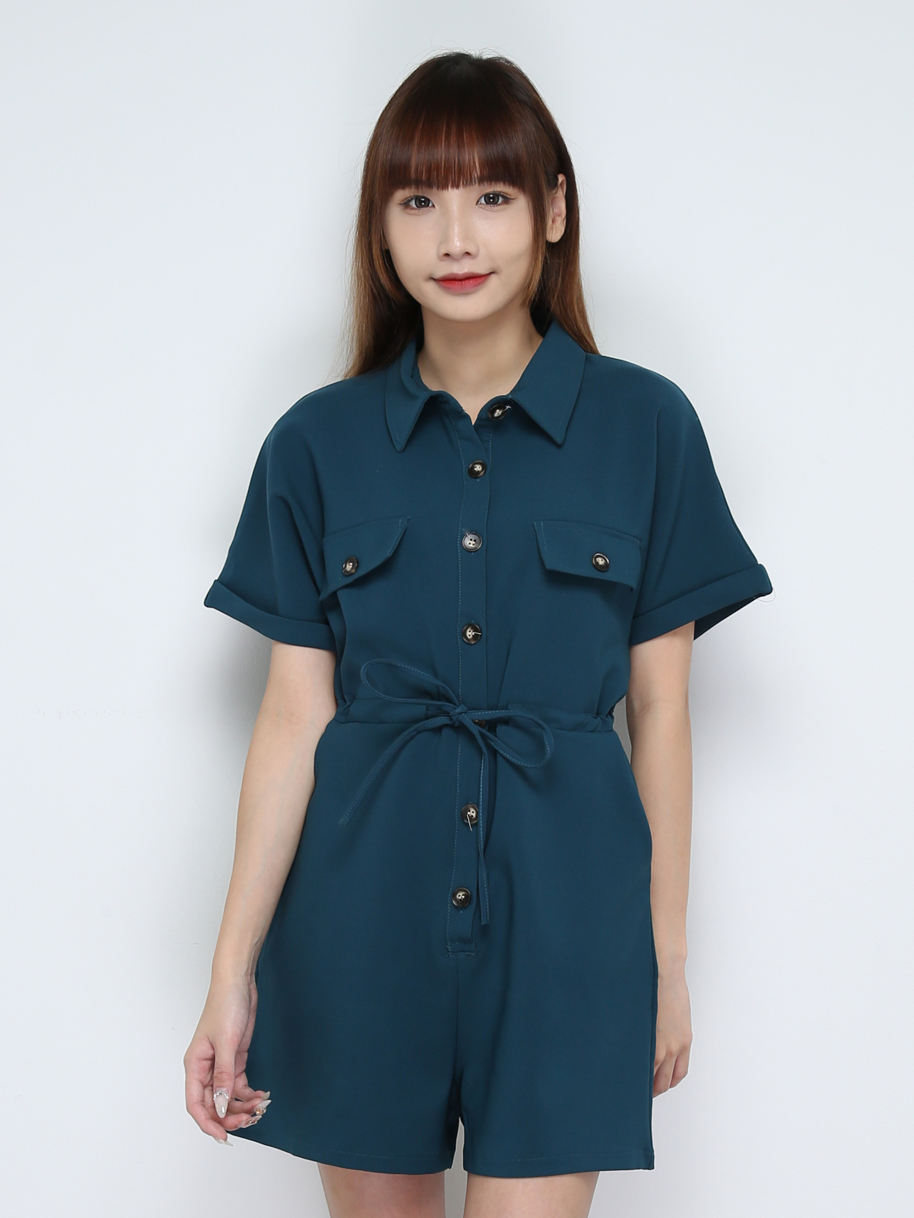 Waist Drawstring Jumpsuit 28599