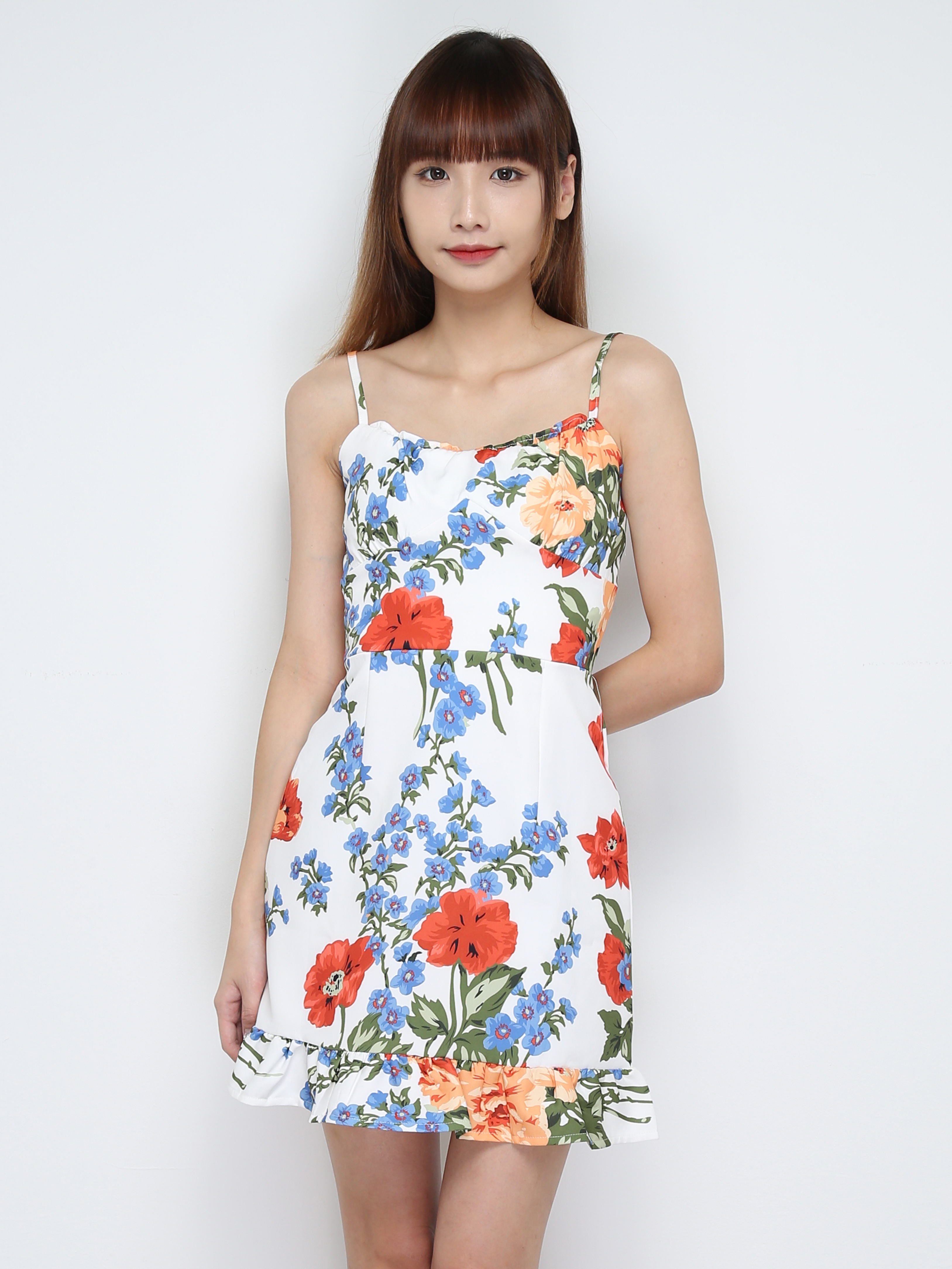Sleeveless Floral Dress 28621