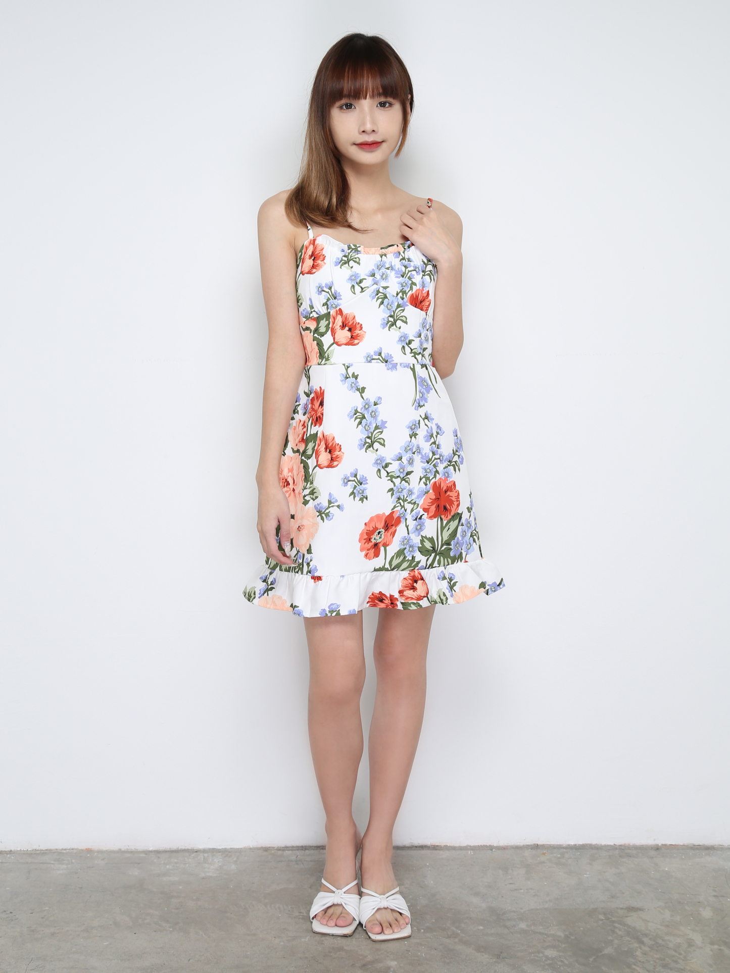 Sleeveless Floral Dress 28621