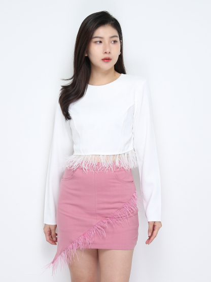 High Waist Tasse; Wrap Skirt 28264